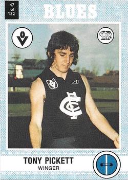 1977 Scanlens VFL #47 Tony Pickett Front